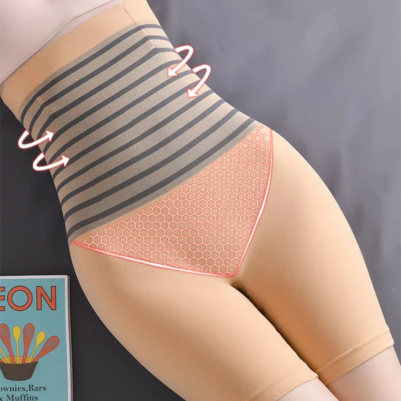Safety Shorts High Waist Flat Belly Panties Plus Size Seamless Women's Shorts Body Shaping Boxers XXL Safety Shorts Slimming Underwear
