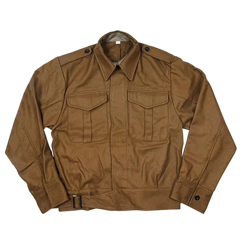 P37 British Soldier Jacket Vintage Loose Casual Training Second WW2 Is Reproduced Jacket Soldier Uniform Jacket WW2 2
