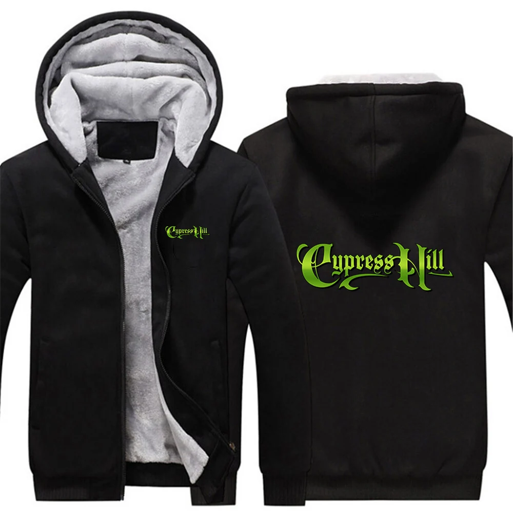 Men's Warm Thickened Hoodie Zipper Patchwork Long Sleeve Cardigan