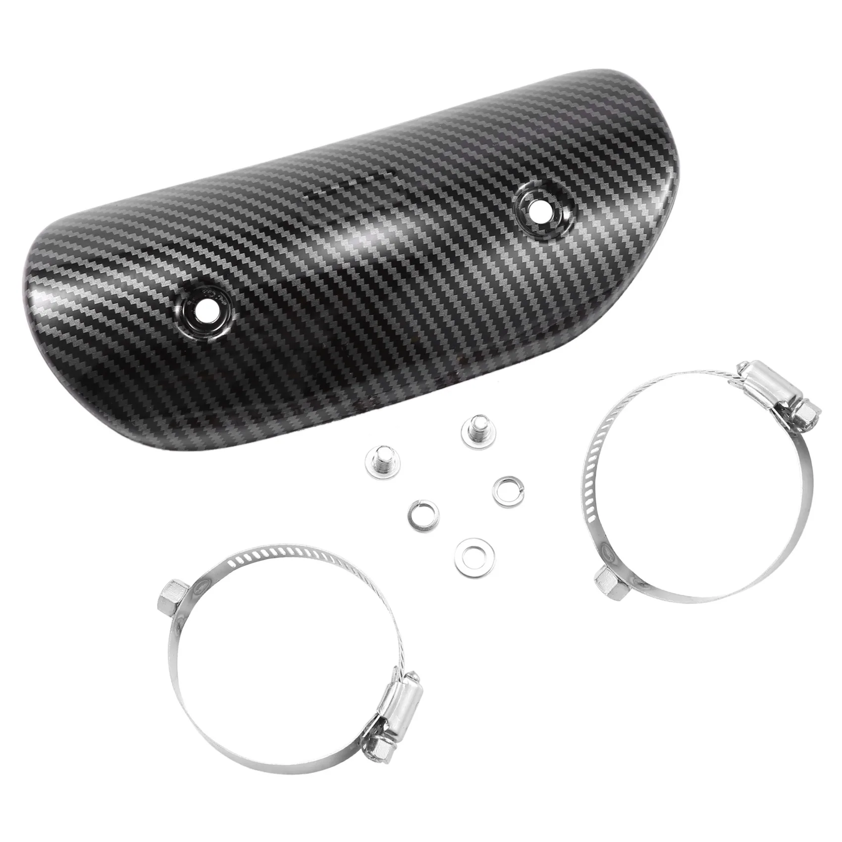 

Motorcycle Exhaust Pipe Heat Shield Insulation Board, Motorcycle Protection Muffler Carbon Fiber Anti-Scalding