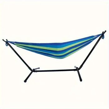 Portable Hammock Stand Included 450 LBS Capacity with Space Saving Carrying Case for Camping Garden Backyard Patio IndoorOutdoor 4