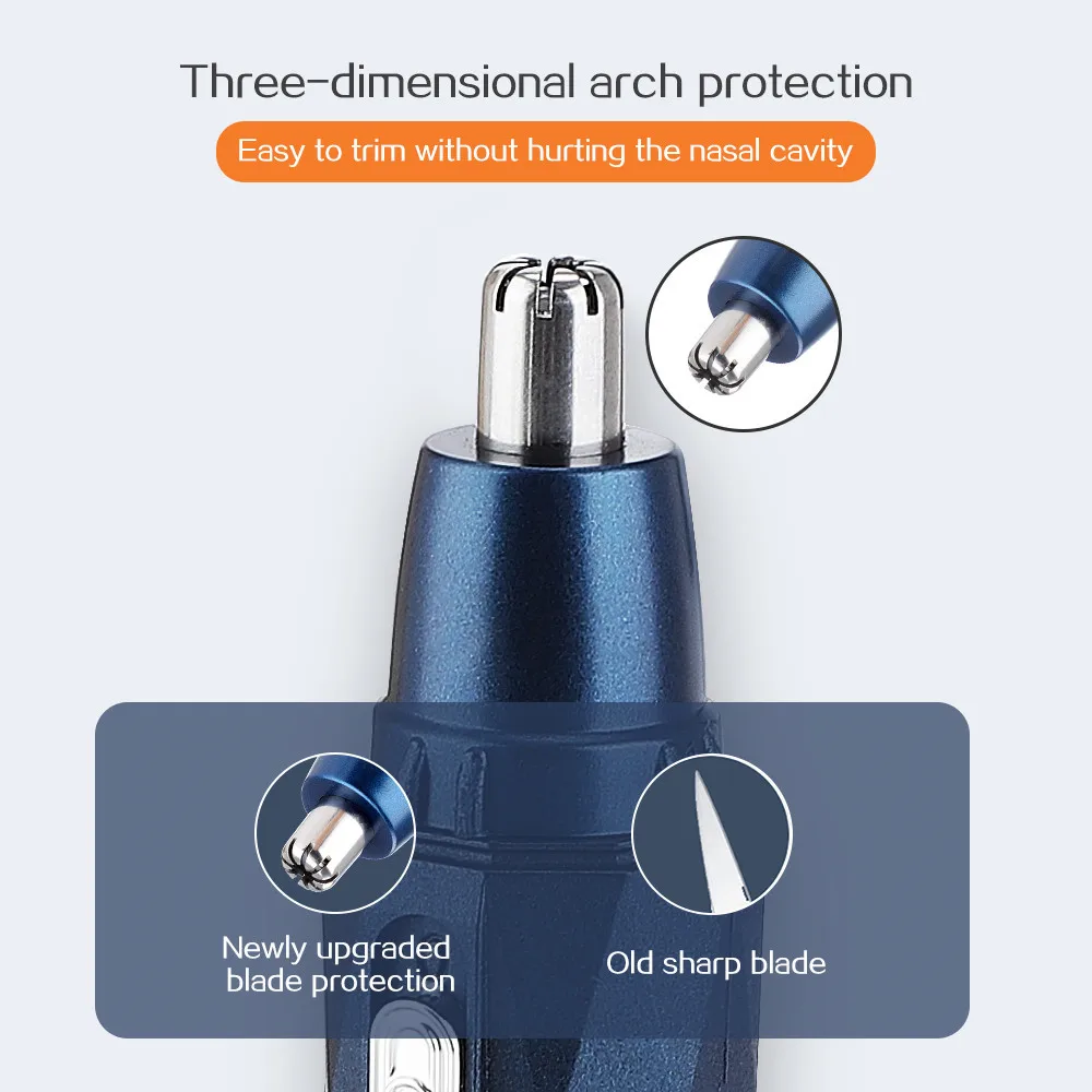Electric Nose Hair Trimmer For Men Women Hair Remover Nose And Ears Cutting Machine Washable Shaving Tools