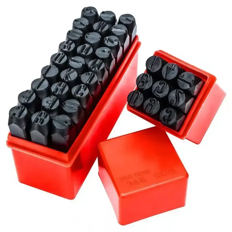 Number letter stamp set leather craft stamps leather letter punch alphabet number stamp set custom logo stamp hot stamping applicator kit metal stamping marker steel die metal stamping kit punch tool number letter alphabet stamps tools DIY jewelry gold silver metal leather LOGO stamp