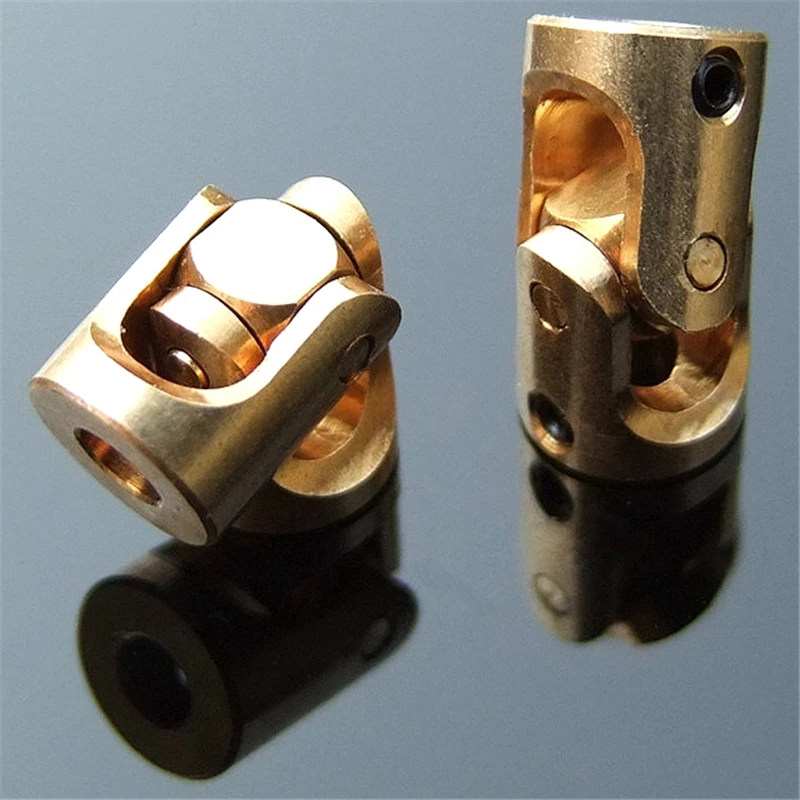 3MM Brass Copper Universal Joint Coupling DIY 1:24 1:18 Model Transmission Ship Plane