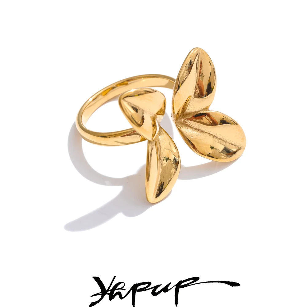 Yhpup Stainless Steel Ring Adjustable