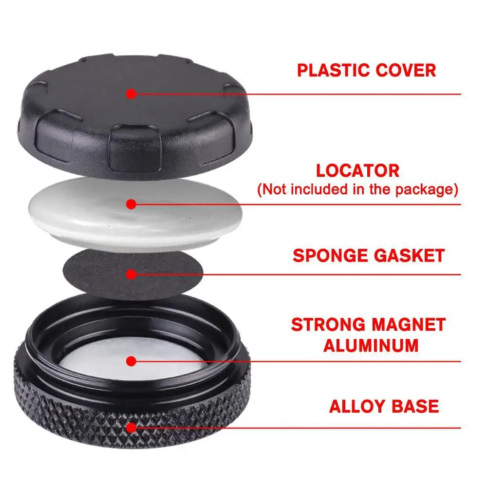 Aluminum Alloy Airtag Protective Cover with Magnetic Suction