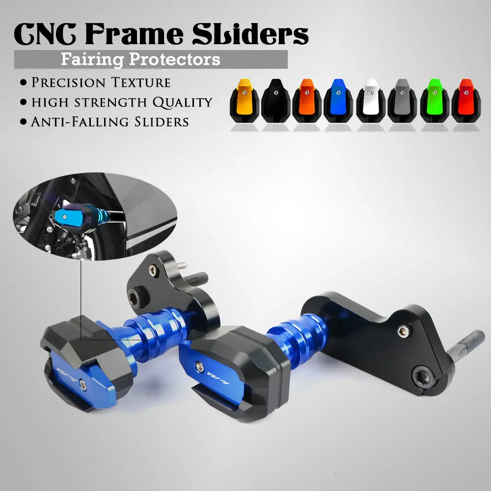 

Motorcycle CNC Frame Sliders Crash Protector Falling Protection For YAMAHA YZF-R1 YZFR1 YZF R1 2009 2010 2011 2012 2013 2014