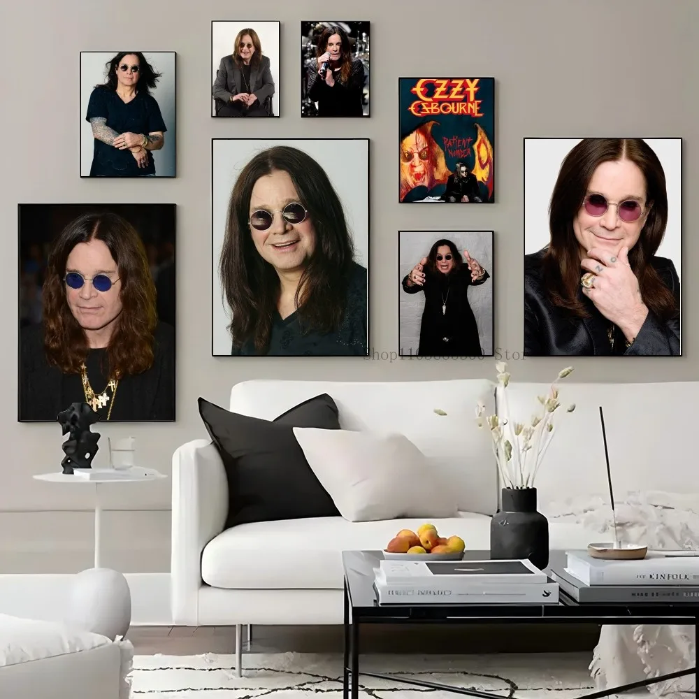 1pc Vintage Heavy Metal Band Rock Ozzy Osbourne Poster Paper Print Home Living Room Entrance Restaurant Cafe Art Painting Decor