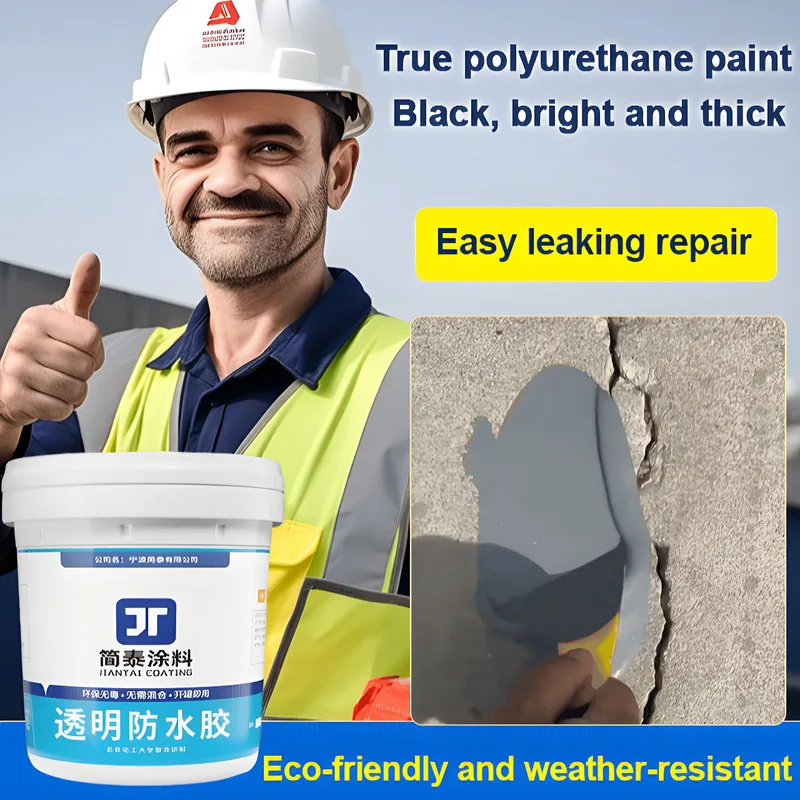 Roof Crack Waterproof Coating Leak Repair Sealant High-Elasticity Waterproof Paint for Roof Cracks Long-Lasting Protection