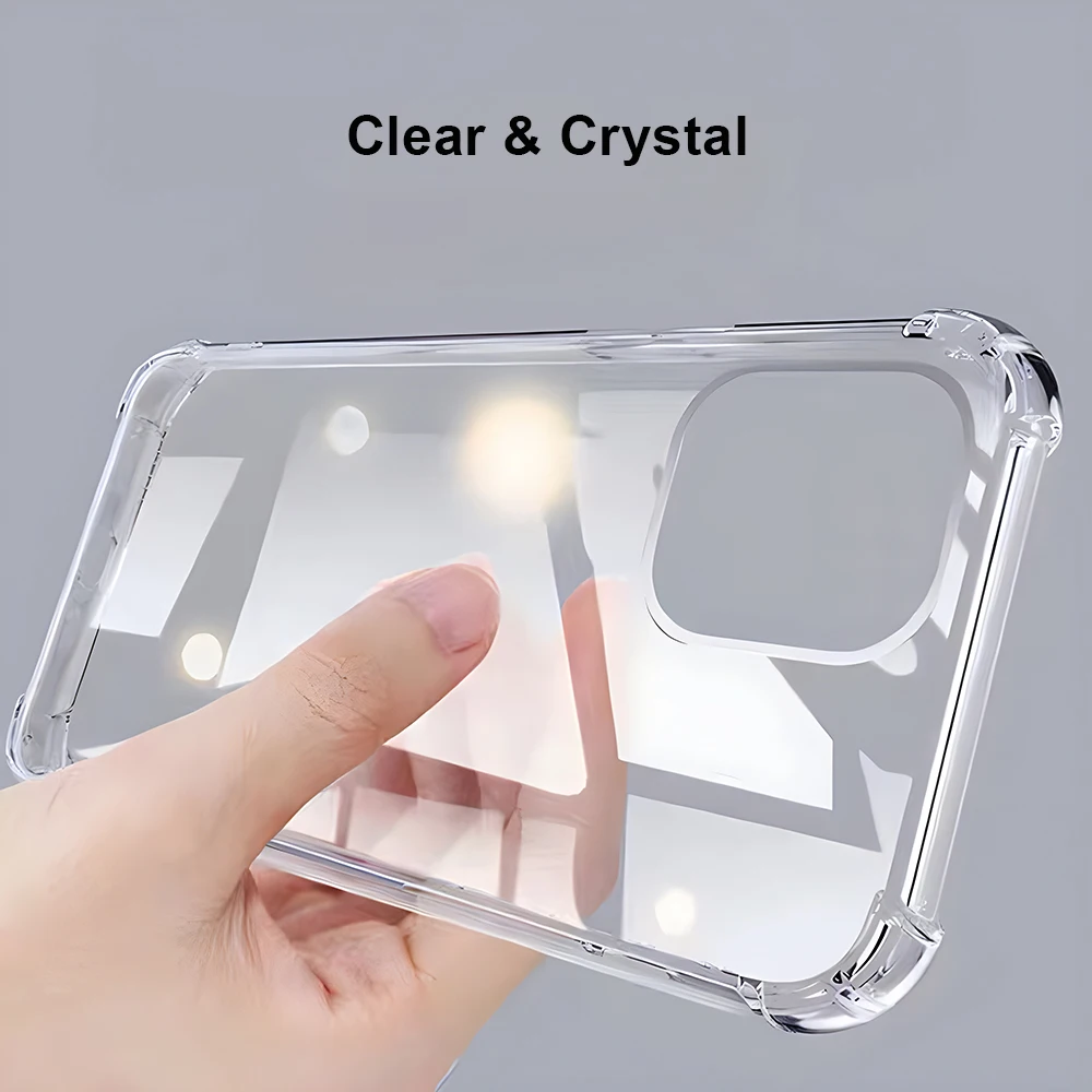 Custodia Air-Bag Per Motorola Moto Edge 50 Pro 6.7In Cover Trasparente Trasparente Antiurto Soft Crystal Tpu Shell Fundas Bumper Coque
