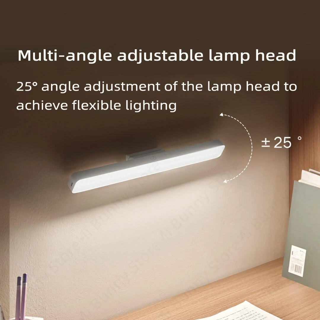 XiaoMi MIJIA Magnetic Reading Lamp LED Desk Light USB Rechargeable touch dimming Lamp Adsorption Portable Bedroom