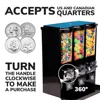 Gumball and Candy Machine with Stand - Triple Vending   Removable Canisters 4