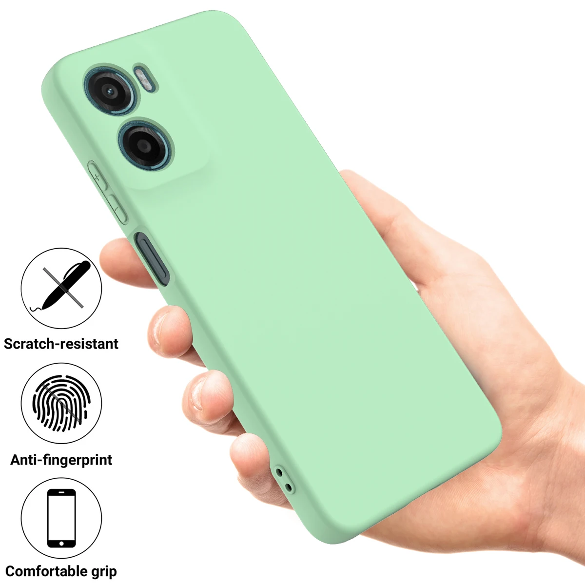 Premium Liquid Silicone Shockproof Phone Case - Elegant Protective Back Cover