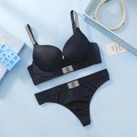 Ensemble soutien-gorge et culotte Victoria's Secret pour femme, sans armatures, confortable, lingerie quotidienne, dentelle sans couture, effet push-up. 3