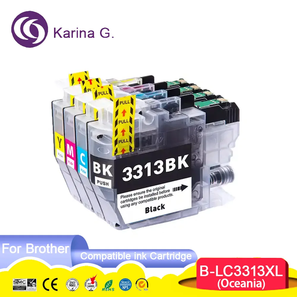 

LC3311 LC3313 LC 3311 3313 LC-3313 Premium Color Compatible Ink Cartridge for Brother DCP-J772DW,MFC-J491DW,MFC-J890DW Printer