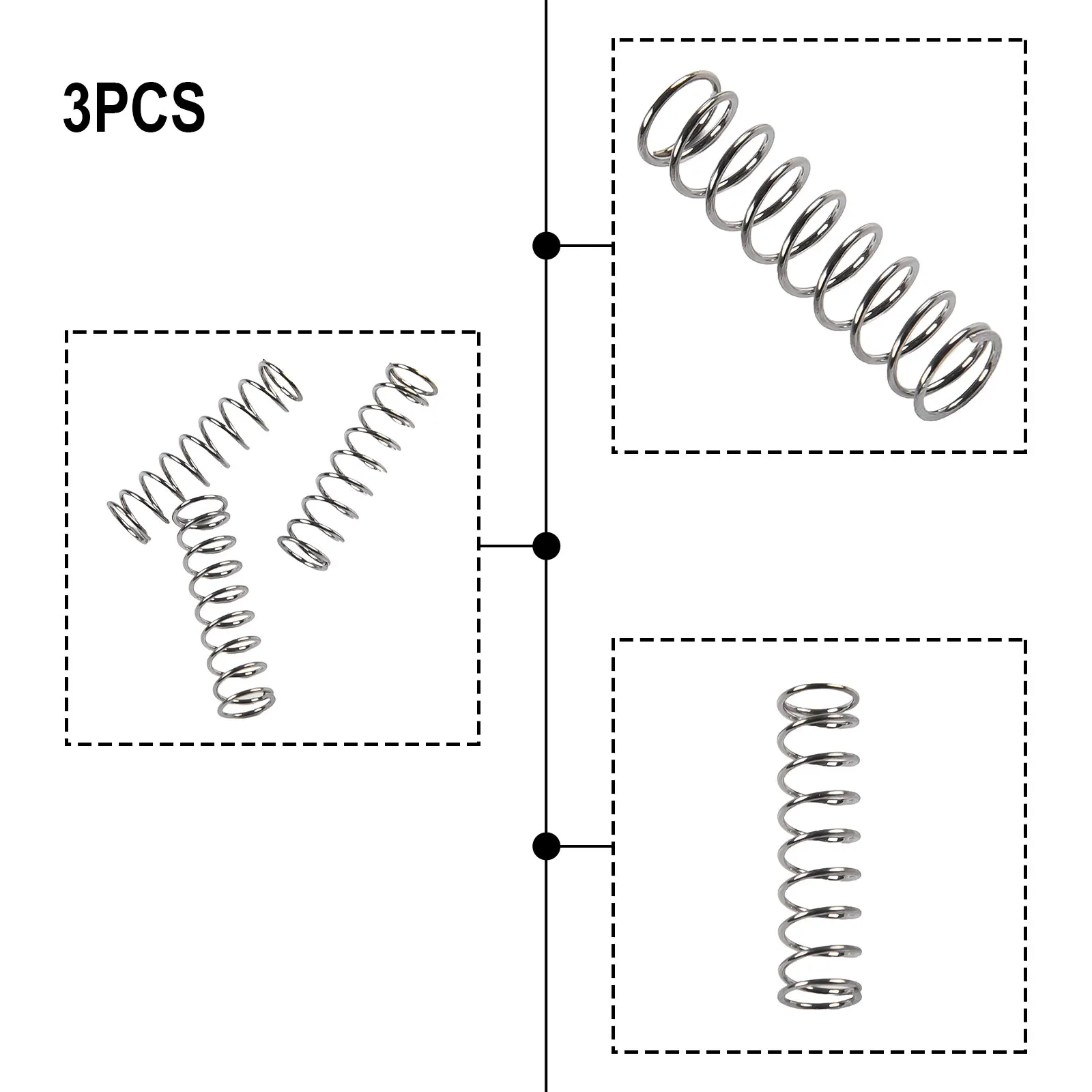 

3Pcs OPV Springs Set Springs 9Bar Classic Espresso For Machin Modification Stainless Steel For Kitchen Coffeeware