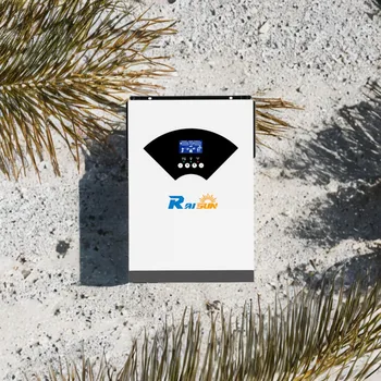 RAISUN 3.5KW 5.5KW 24V 48V HYBRID SOLAR INVERTER 230VAC PURE Sine WAVE Off Grid MPPT 100A Solar Charger Power Home Inversor 1