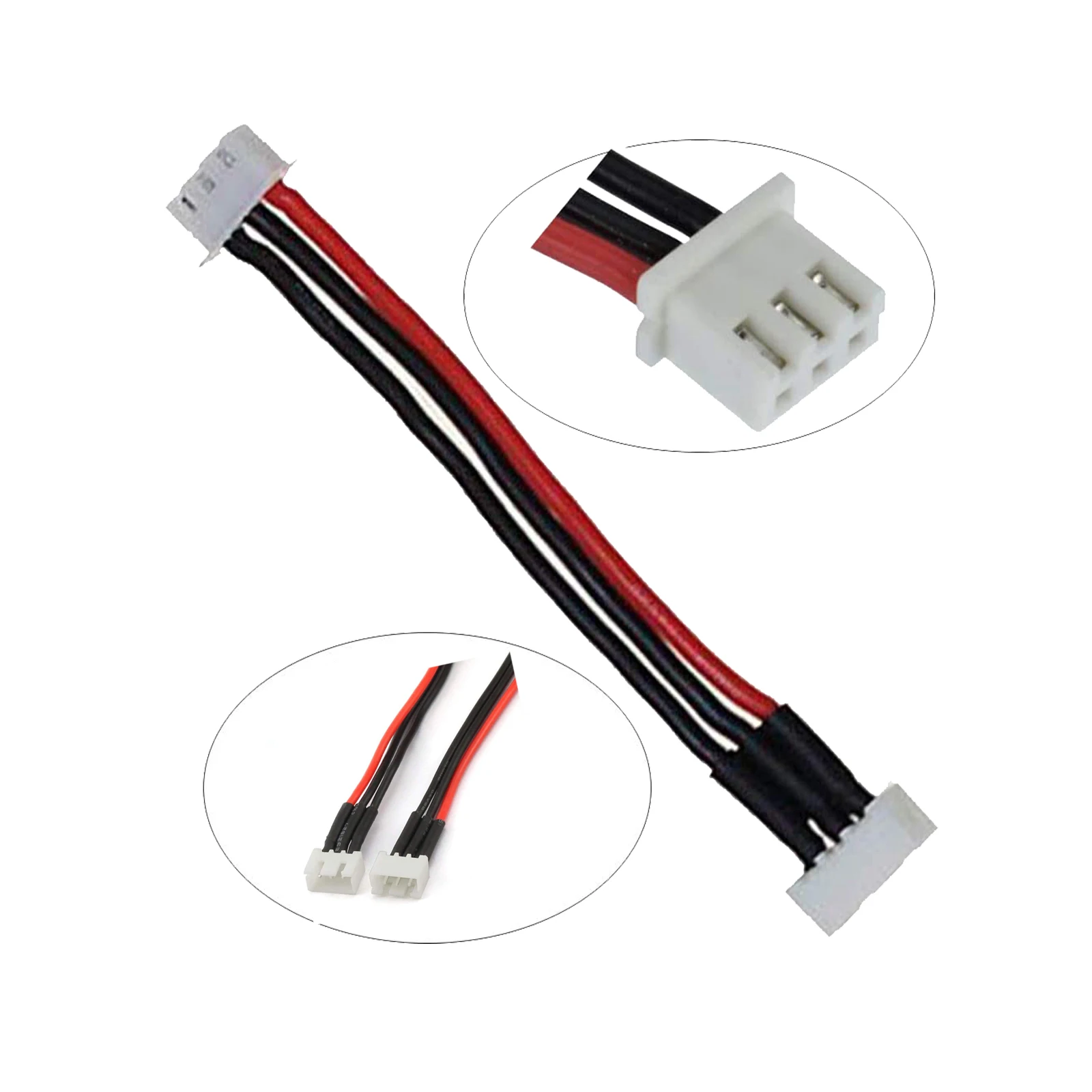 

2pcs 2S 3S 4S 5S 6S JST-XH 2S-6S Balance Lead Extension Cable Male to Female Lipo Adapter Plug with 15CM 22AWG Silicone Wire