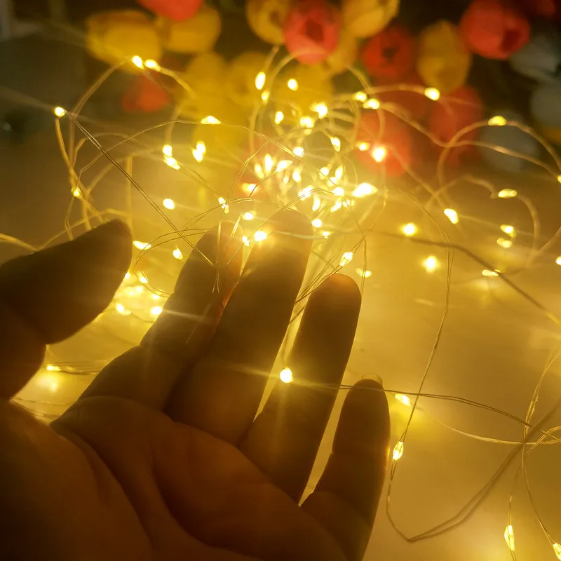 Bar LED Wine Bottle Cork String Fairy Lights 5pcs Holiday Decoration Garland Christmas Copper Wire String