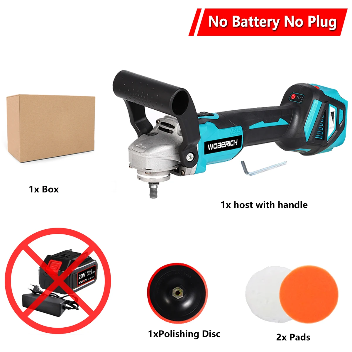6 Gears Brushless Electric Polishing Machine Car Polisher Angle Grinder Grinding Machine No battery for Makita 18V Battery Car Polisher Cordless Car Polisher Electric Polisher