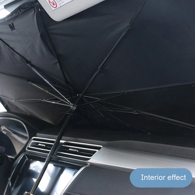 125cm 140cm Foldable Car Windshield Sun Shade Umbrella Car UV Cover Sunshade  - AliExpress