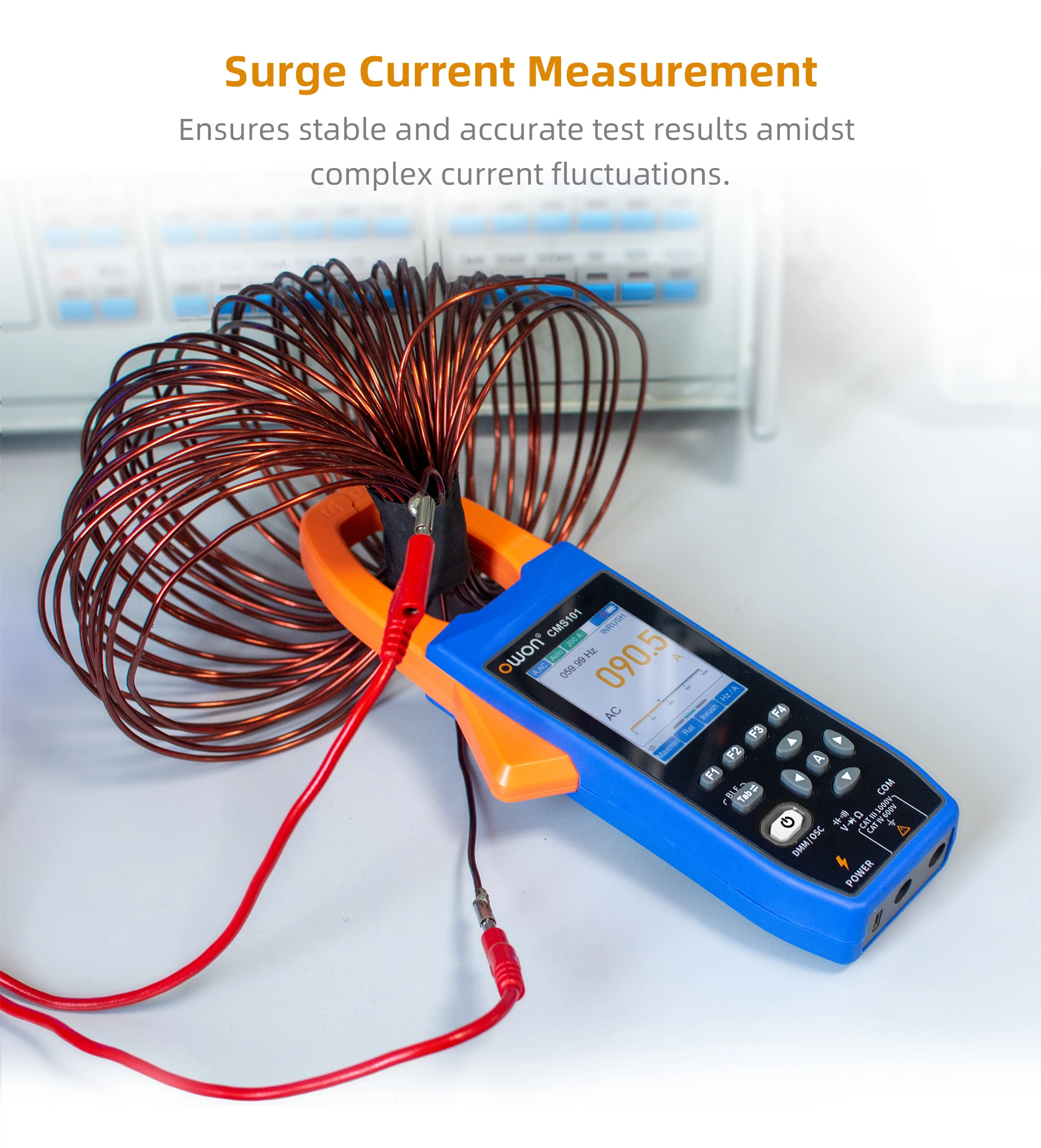 CMS101 3 in 1 1000A AC/DC Clamp Meter+ Oscilloscope Bluetooth Recorder Function