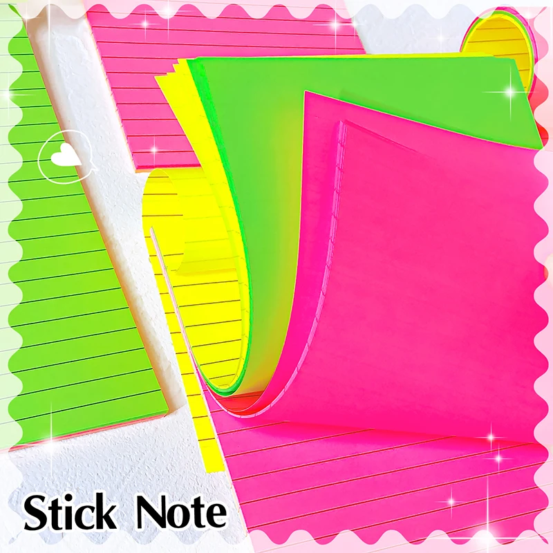 문구류 대형 메모장 플래너 접착 메모 접착 메모 사무용품 스티커 메모 책용 종이 스티커