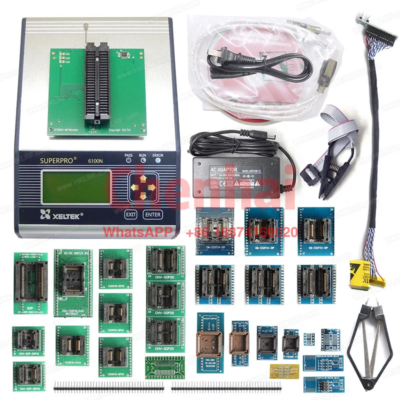 

SuperPro 6100N +28adapter USB Programmer Universal XELTEK Chips Repair tool