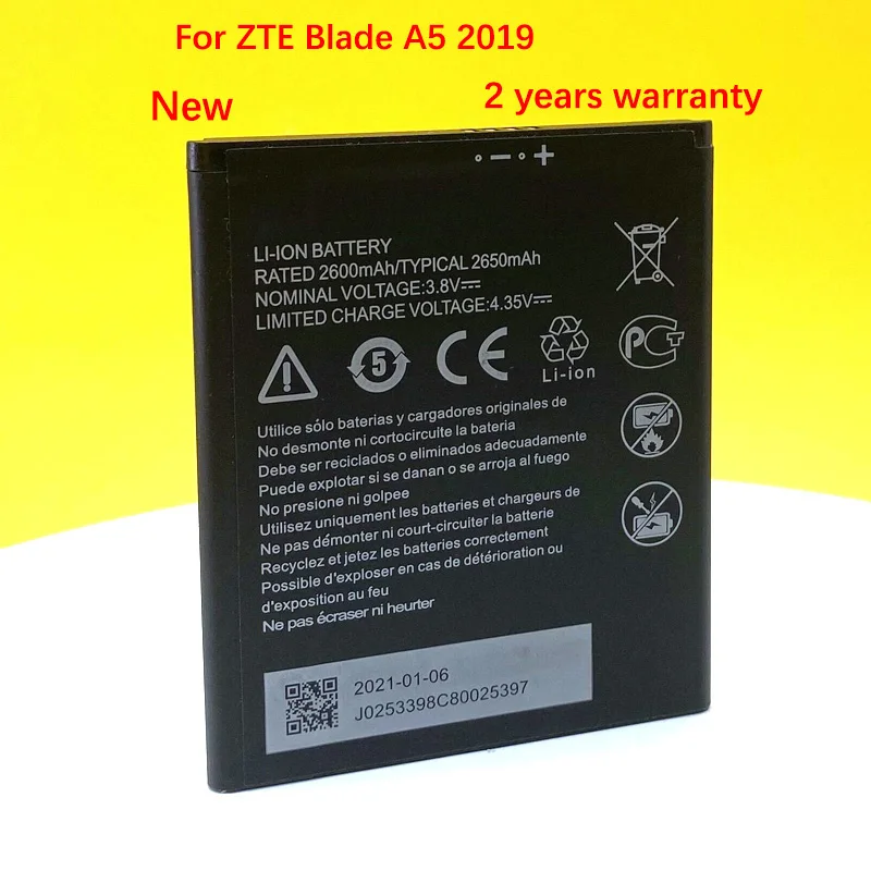 Aousavo Li3826T43P4h705949 - Batteria di ricambio compatibile con ZTE Blade A5 2019