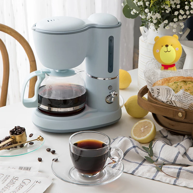 Coffee Machine Household Appliance m&aacute;quina de caf&eacute; American Drip Automatic 0.6 Liters, Can Keep Warm Coffe Maker,