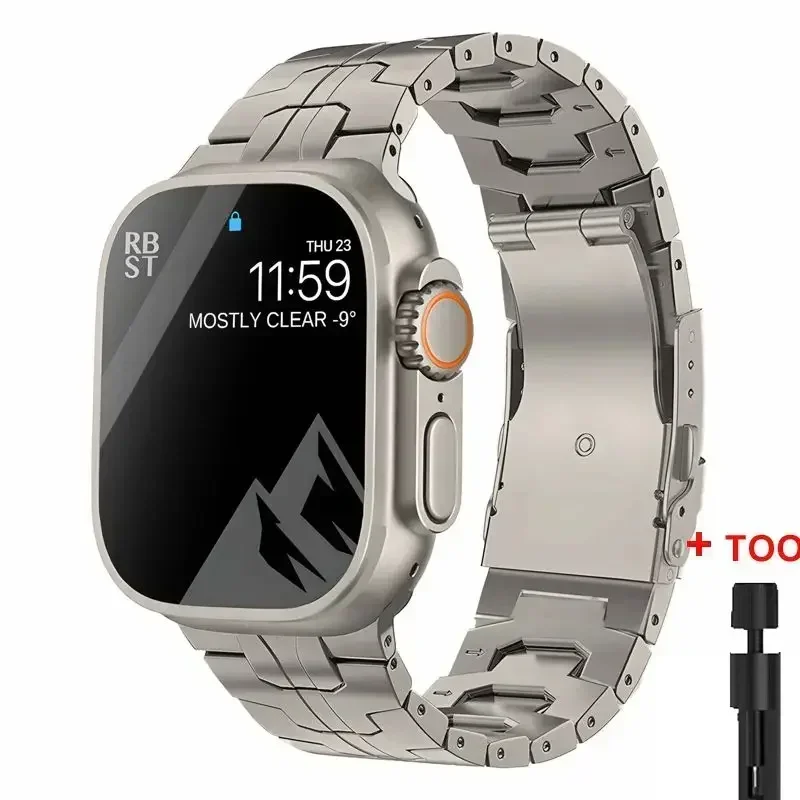Luxury Men's Titanium Watch Strap - Premium Style Bracelet