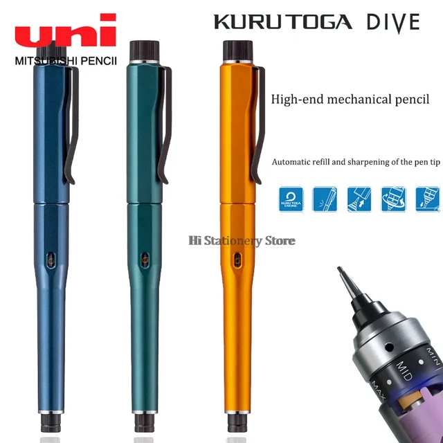 Japan Uni Kuru Toga Dive Mechanical Pencil M5-5000 Automatic Core/lead  Self-revolving 0.5mm Advanced Drawing Art Stationery - Mechanical Pencils -  AliExpress