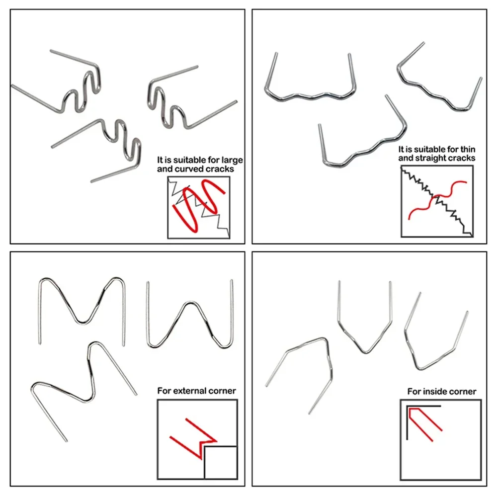 Special for Rivets Welding Machine 300pcs Plastic Welder Bumper Heat Gun Tools Hot Rivet Stainless Steel Equipment