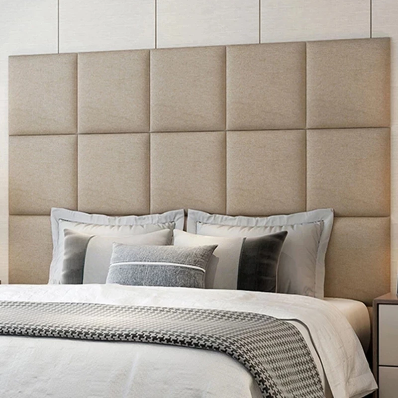 Bed Headboard Modern Bedroom Decor Head Board Anti-collision Wood Panels Tatami 3d Wall Stickers Tete De Lit Cabecero Cama 150