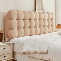 Snowball Tatami Backrest Headboard Soft Cushion Cloud Sponge Self-adhesive Cover Anti-collision Pillow Cream Wind Bed Head 3