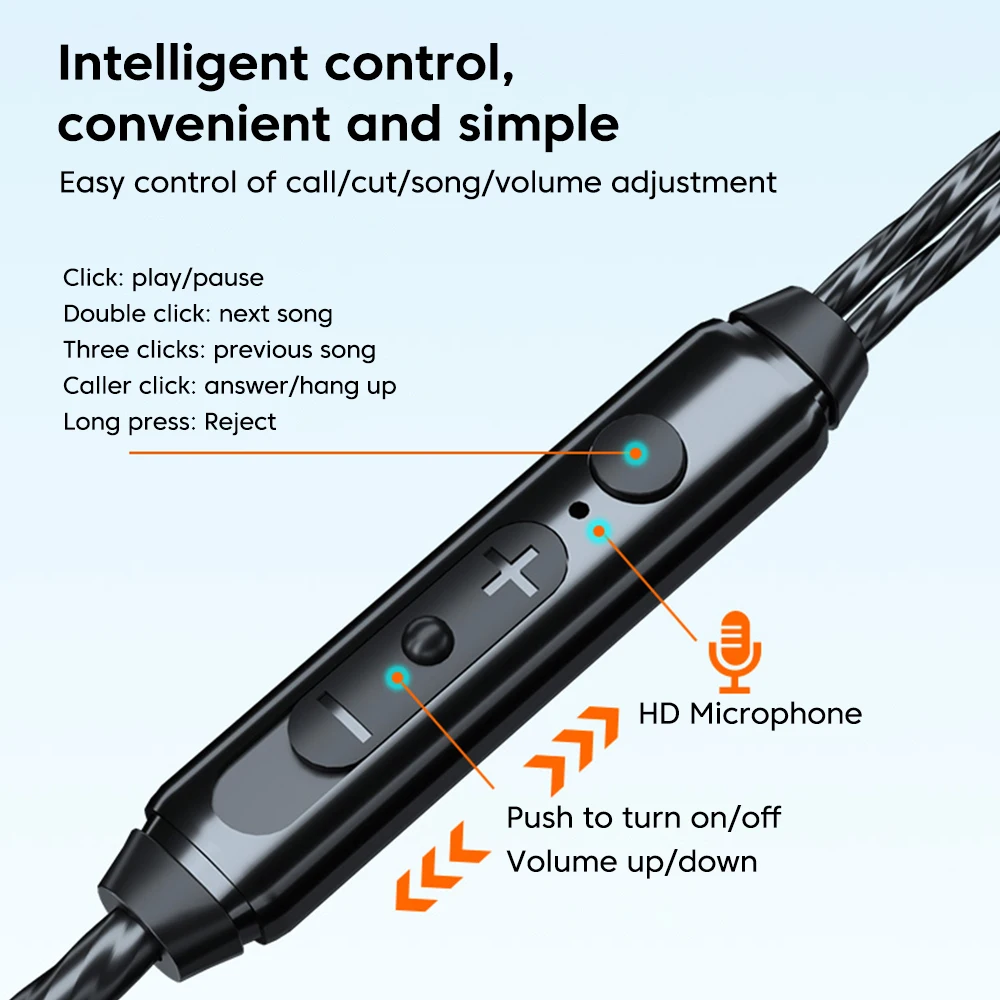 OLAF 3.5mm Jack Type C Plug Wired Headphones HIFI Bass Earphone in-Ear Headset Gamer Handsfree Earbuds For Xiaomi Huawei Samsung 6