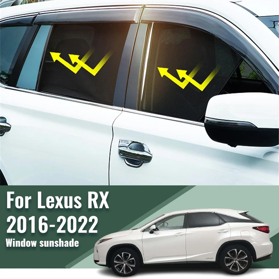 

For Lexus RX 5seats 2016-2022 300 350 450 Car Curtain Window Sunshade Covers Magnetic Sun Shade Visor Solar Auto Accessories