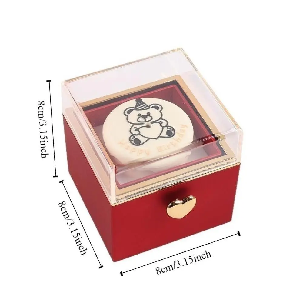 Kreative Bären-Flip-Ringbox Kreative Überraschungs-Schmuckbox Mini-Kuchen Automatische Flip-Ringbox für Freundin Geschenk Überraschungsbox – Detail 1