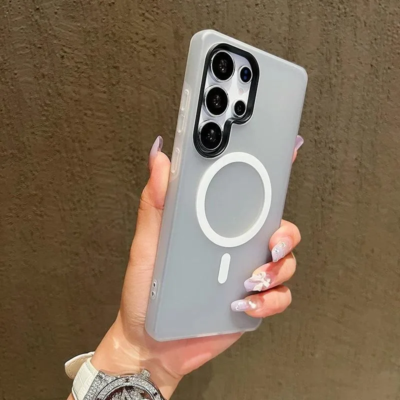 Luxury Candy Color Matte Phone Case with MagSafe Compatibility