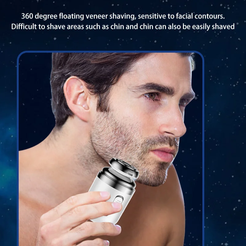 Xiaomi 2-in-1 Rechargeable Electric Shaver Nose Hair Trimmer Men's Nose Hair Removal Shaver Portable Mini Knife Men's Razor 2