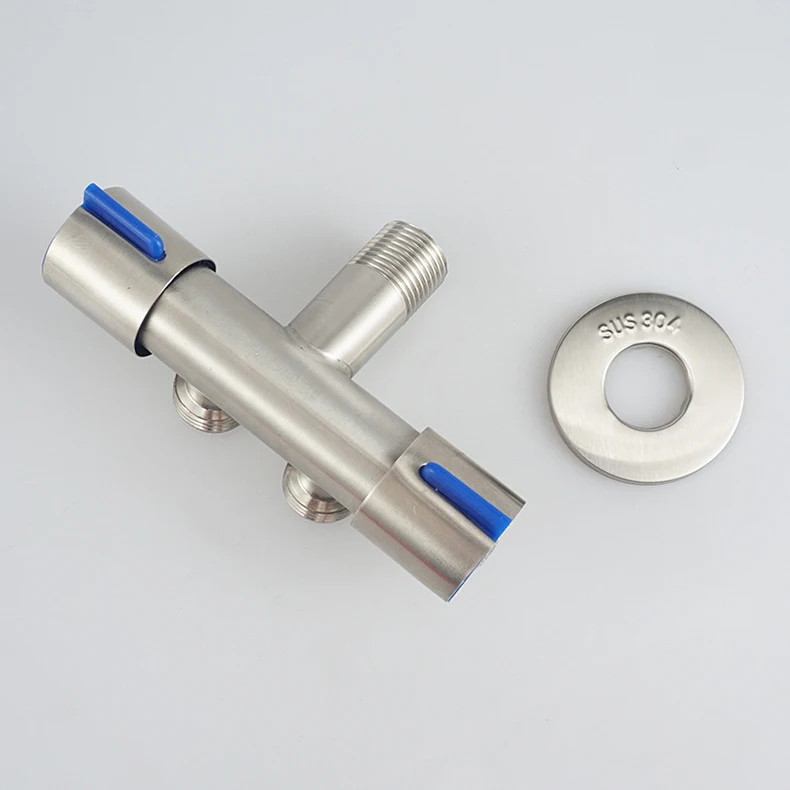 Description Picture 6 of item3 Way Shower Diverter Valve SUS 304 Angle Water Stop Toilet Parts Bidet Shower Flush Button For Faucets WC Bathroom Accessories
