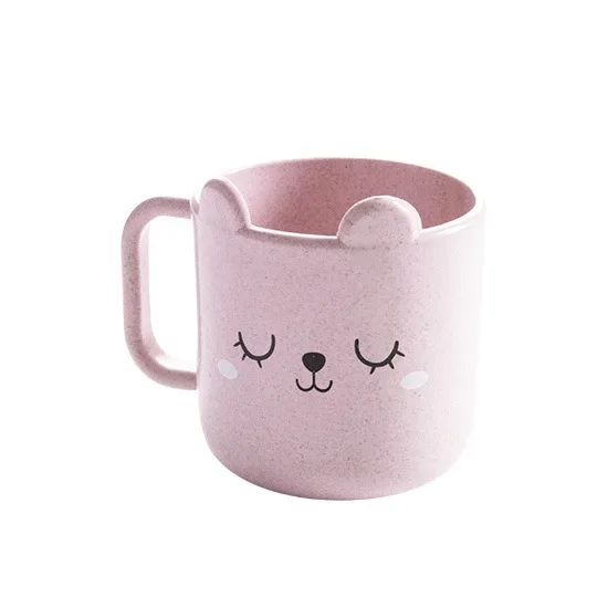 ילדים ילדים תינוק כוס חלב תינוקות עם ידית ארוחת בוקר ספל כוס הביתה קריקטורה גביע כוס חיטה pp