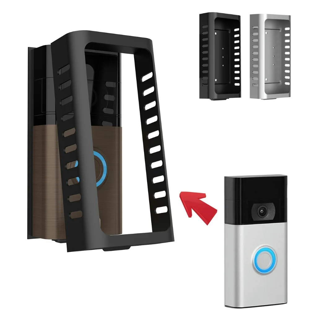 Anti-Theft Doorbell Mount Easy Installation Video Doorbell Bracket Metal Support for Ring Video Doorbell
