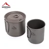 Widesea Camping Mug Titanium Cup Tourist Tableware Picnic Utensils Outdoor Kitchen Equipment Travel Cooking set Cookware Hiking 1
