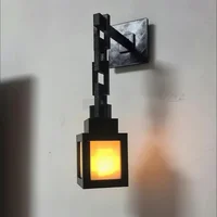 3D Printed Luminous Lantern Nightlight Pixel Game Theme Ambient Home Decor Ornament Light 4