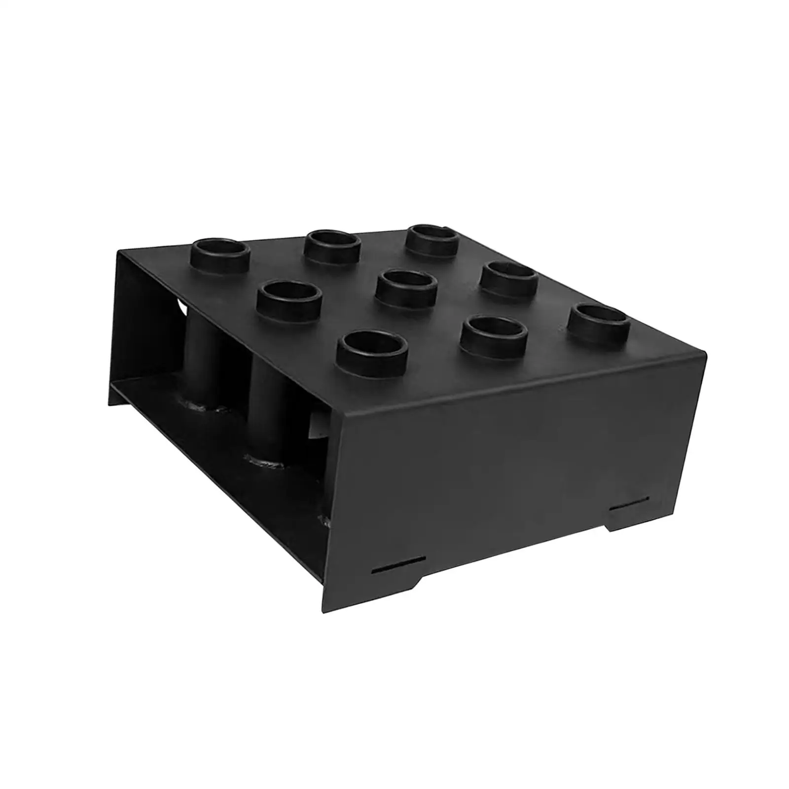 Barbell Bar Holder Fit 2 inch Bars Floor Stand Home Gym Sturdy Steel Weight Bar Holder for Dumbbell Handles Curl Bars Commercial