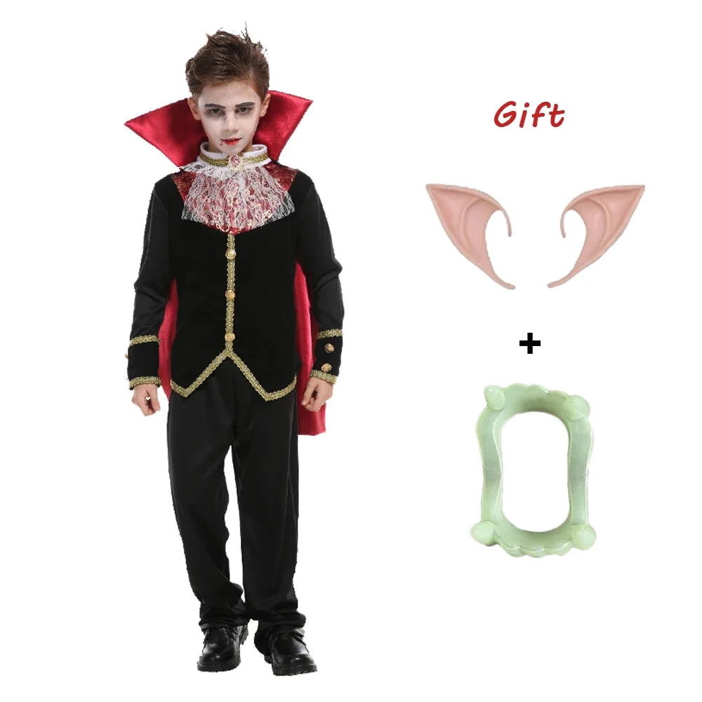 

Children Vampire Cosplay Costumes Soft Elf Ears Fake Teeth Party For Kids Plastic False Costume Props