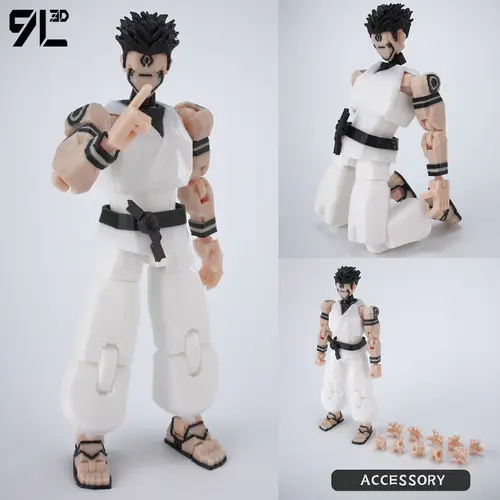 9L3D Printed Anime Jujutsu Kaisen Sukuna Yuji Yuta Satoru Gojo Lucky Dummy 13 Movable Shapeshift Action Figures Mannequin Toys - Image 19