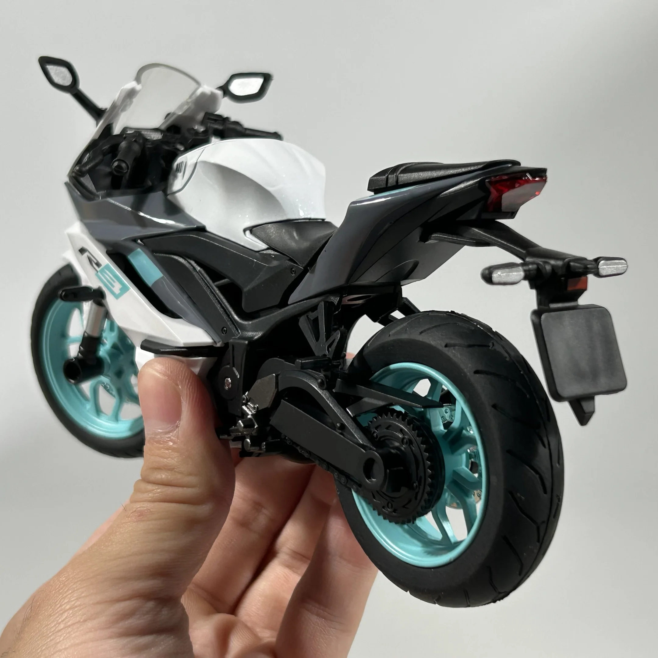 1:12 야마하 YZF R3 스포츠 오토바이 합금 금속 다이캐스트 모델 레이싱 오토바이 수집품 데스크탑 디스플레이 장식 선물