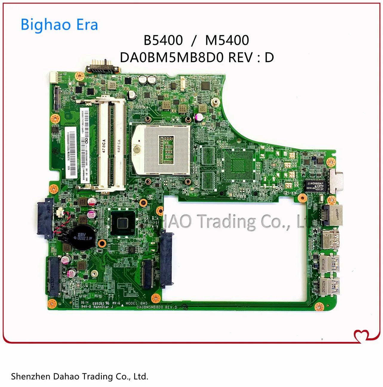 

For Lenovo B5400 M5400 Notebook Laptop Motherboard With HM86 Chip DA0BM5MB8D0 REV:D 100% Fully Tested